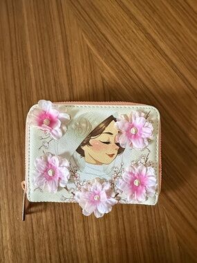 Loungefly Star Wars Princess Leia Pink Floral Zip Wallet